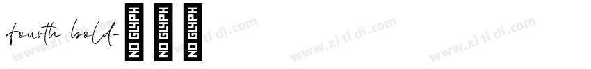 fourth bold字体转换